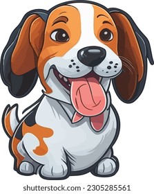 A lovable logo of a cute dog, radiating joy and capturing the heartwarming essence of our furry friends.