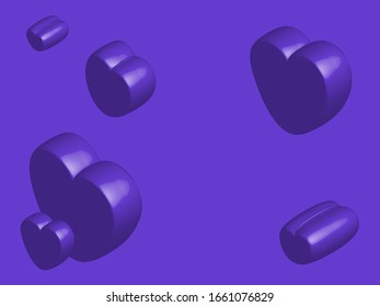 Love 3d background seamless illustration EPS 10