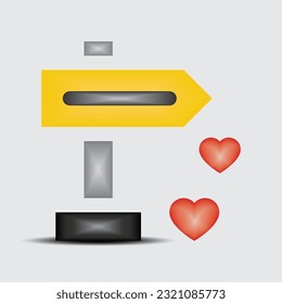 Love 3d icon set objects 