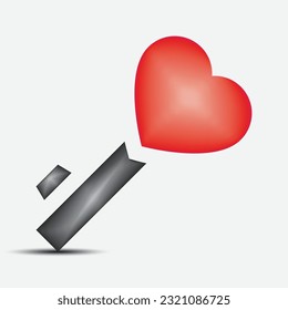 Love 3d icon set objects 