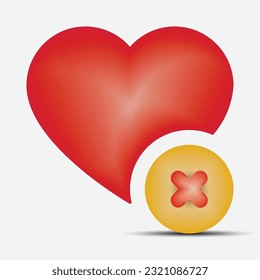 Love 3d icon set objects 