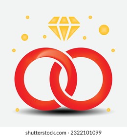 Love 3D icons vector design