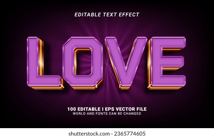 Texteffekt-Stil im Stile der Liebe