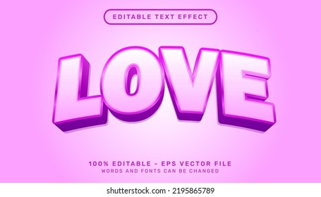 Love 3d Text Effect And Editable Text Effect