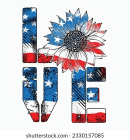 Love 4th of July sublimation design,USA sublimation designs, Memorial day , T-shirt designs, USA flag