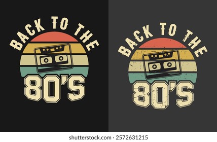 I Love 80s-90s t shirt design text effect card or invitation with geometric elements, tape cassette. Back to the 90s Vector illustration