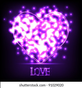 Love abstract background. Vector illustration. Best choice