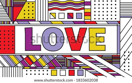 Love Abstract Concept Illustration Vector