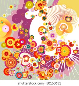 love abstract design