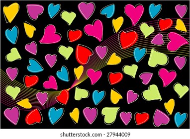 Love Abstract design Background