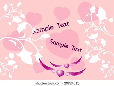 Love & Abstract design Background