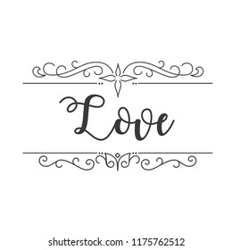 Love Abstract Design White Background Vector Image
