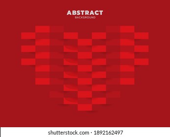 Love Abstract Geometric backgrounds in red tones. 