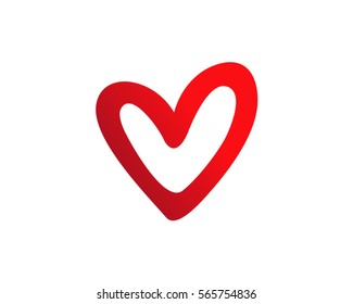 Love Abstract Heart Logo 4