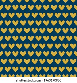 Love abstract Imitation gold with blue design seamless patterns. A seamless vector background. blue with Imitation gold ornament. Graphic modern pattern. Simple graphic design.