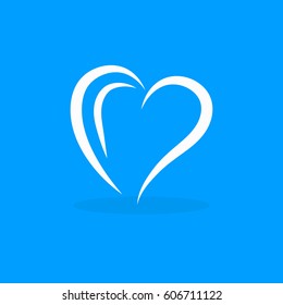 love abstract logo