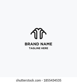 Love abstract logo design template download