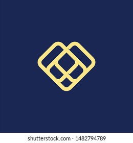 Love Abstract Mark Logo Template Minimalist Vector