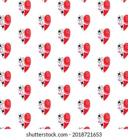 love abstract repeated pattern for fabric, ceramic and texture pattern