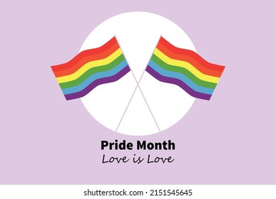 Love and Acceptance of Pride Month Vector art