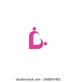Love and affection abstract logo concept