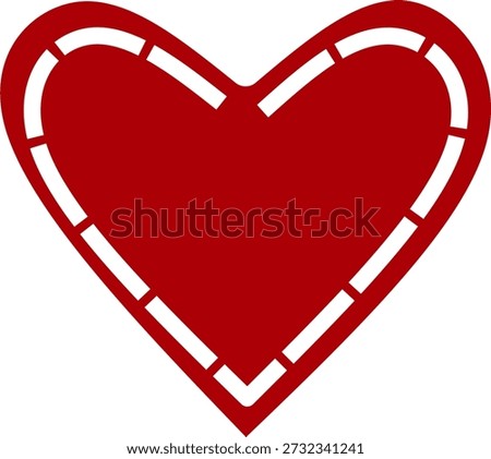 Love and Affection Heart Vector Illustration