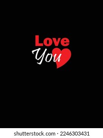 Love and affection theme t-shirt design