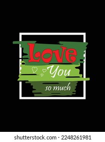 Love and affection theme t-shirt design
