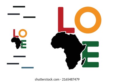 Love Africa t shirt design