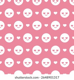 Amor no ar Adoring Emoticons Coração sem emenda pode ser usado para o fundo e design de vestuário