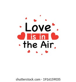 Love is in the air calligraphy