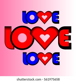 Love is in the Air, Love card design template
