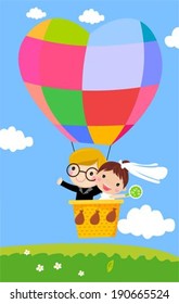 Love is in the air illustration