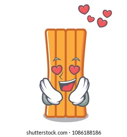 In love air mattress mascot cartoon