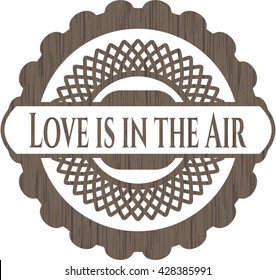Love is in the Air wood signboards