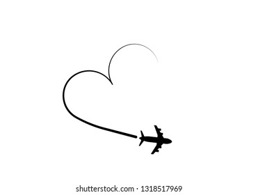 plane heart images stock photos  vectors  shutterstock