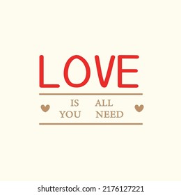 Love is all you need Patterns, Love Heart cream color Backgrounds, Heart Love Vector Illustration, Heart wallpaper love romance and wedding symbols.