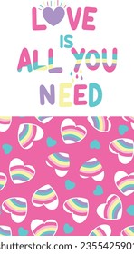 love all you need rainbow colorful