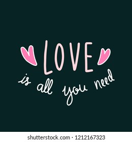 Love is all you need vector