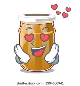 In love almond butter cartoon in a bowl