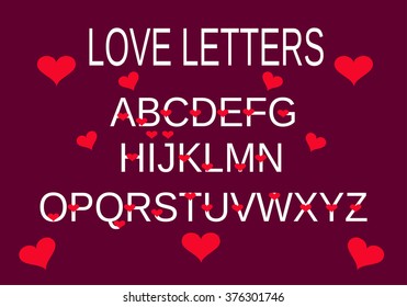 Love Alphabet purple