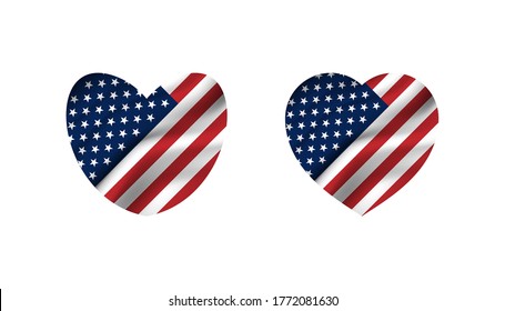 Love of America background template.