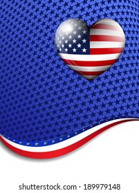 LOVE AMERICA - Stars & Stripes American Background