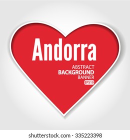 i love Andorra Vector EPS 10 illustration. 
