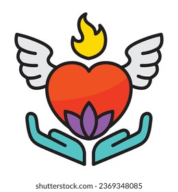 Love angle icon with concept day of death. Vector design