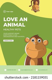 Love an animal healthy pets flyer design template.  