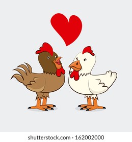 love animal over white background vector illustration