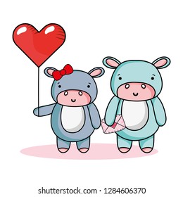love and animals cartoons