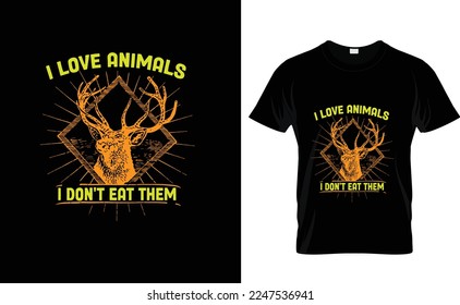 I LOVE ANIMALS...CUSTOM T SHIRT