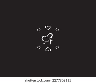 love aphabet logo of words